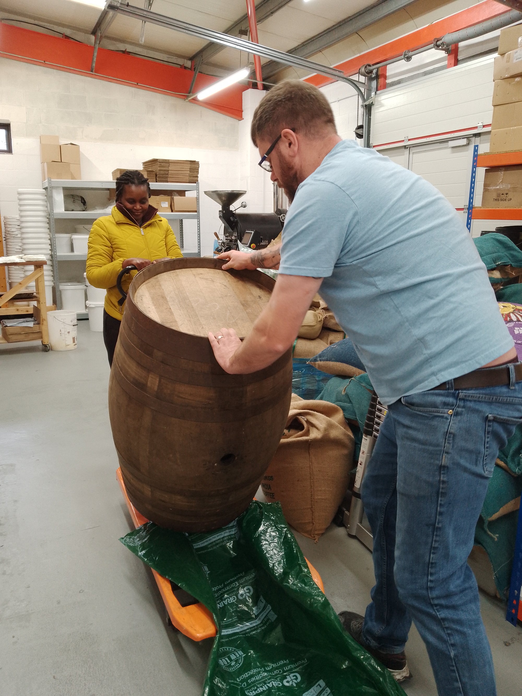 Twelve-month aged whisky coffee